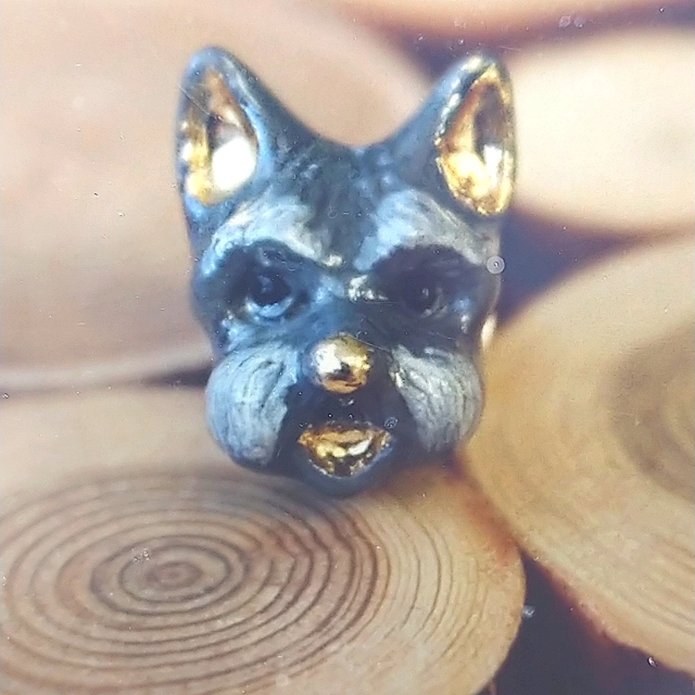 Schnauzer enamel pin grey NWT 2/$30